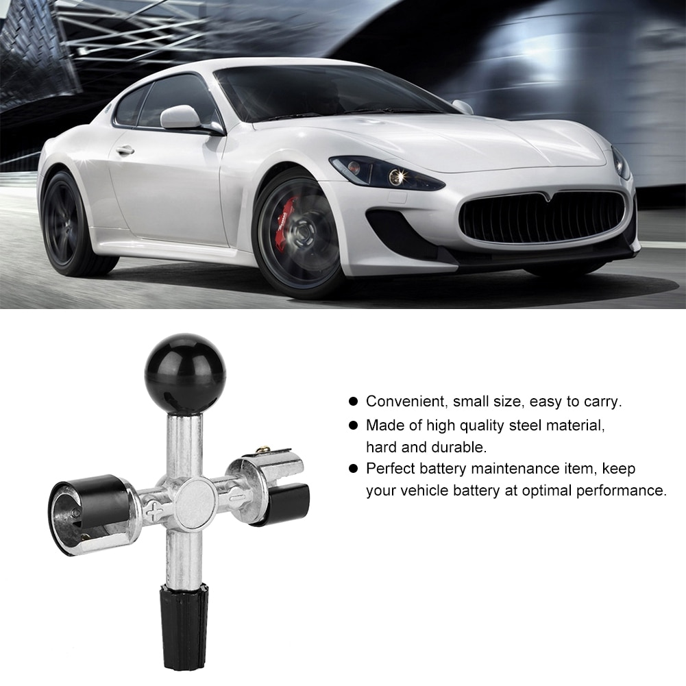 4 Way Battery Terminal Cleaner Scraper Terminal Tool Cleaner Automotive Accessory