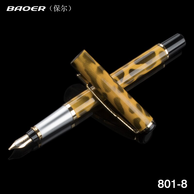 BAOER 801 Cute 9 Colors Business Medium Nib fountain Pens Business School Office Pen: C