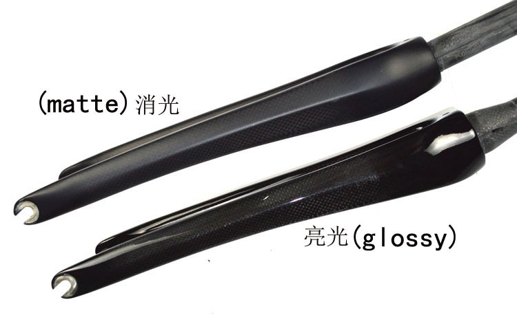 700C Road bicycle 3K full carbon fibre forks Fixed Gear bike straight /cone tube carbon forks Track bike carbon front forks