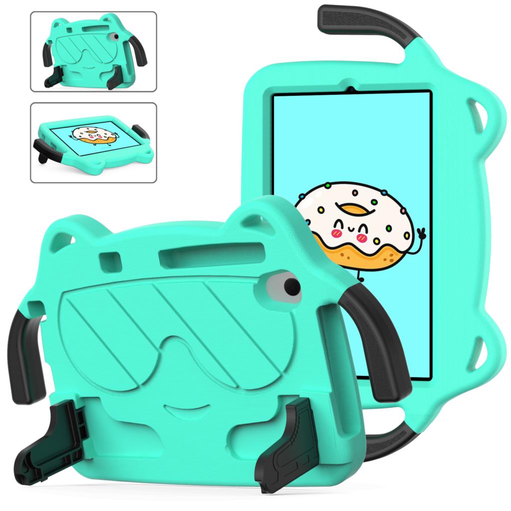 Funda para iPad 10 10th 2022 Air 5 4 10,9 2022 Pro 11 10,5 10,2 7th 8th 9th niños EVA mango seguro soporte cubierta para tableta: TEN / Verde