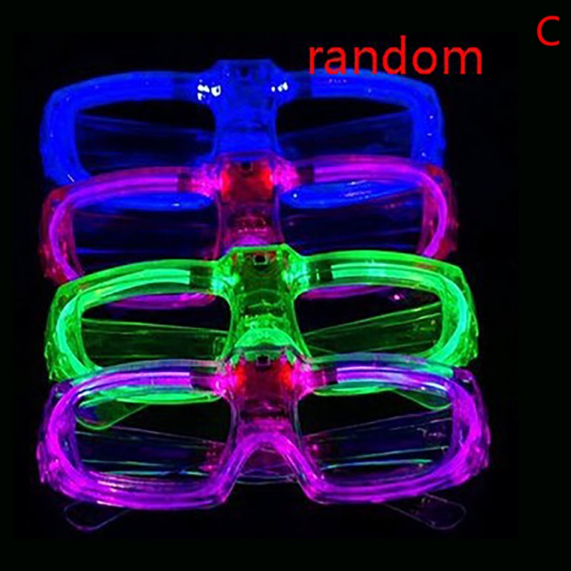 Flashing Led Glasses Luminous Light Glow Headband Blinking Eye Wear Wedding Birthday Party Year: C
