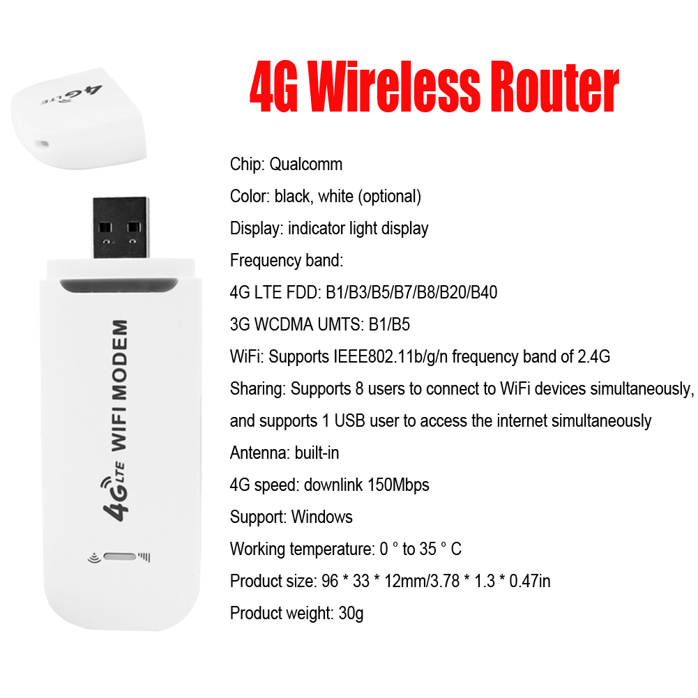 LDW931 Bezprzewodowy router Wi-Fi 4G Przenośny mobilny router Wi-Fi z gniazdem karty SIM Praktyczna Plug and Play Nadaje się do użytku na zewnątrz: Bundle5