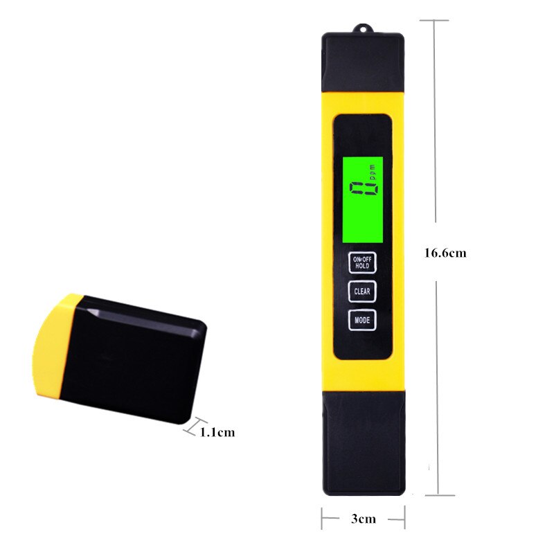 3 w 1 cyfrowy TDS EC temp PPM miernik jakości wody pióro testowe sonda ze stopu tytanu robić basenu akwarium z podświetleniem 50% wyłączony