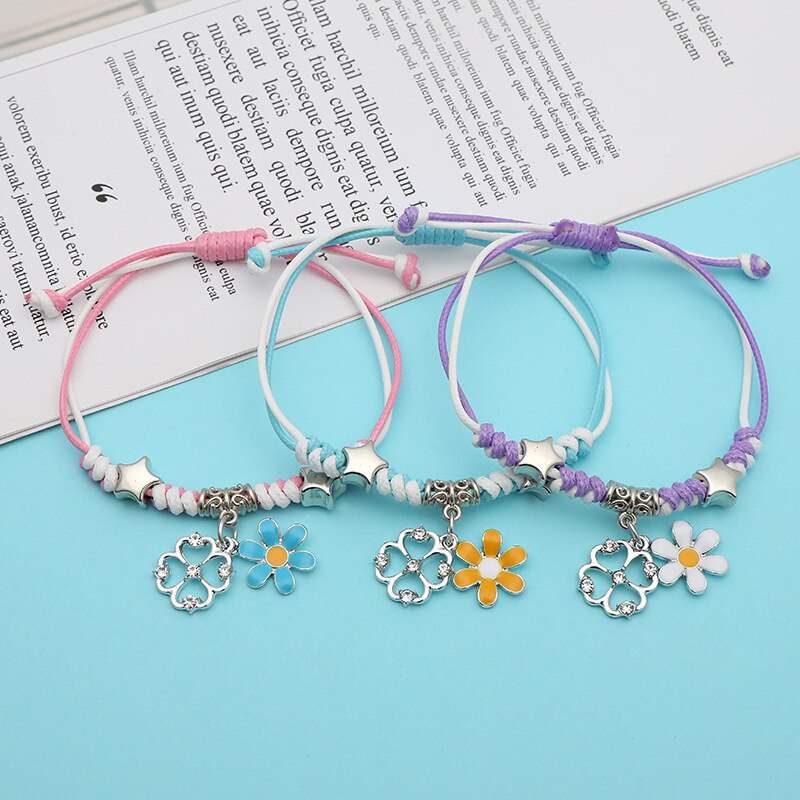 3Pcs Vriendinnen Armband Drie Stuk Armband Vrouwelijke Leuke Zus Vriendschap Armband Koreaanse Versie Eenvoudige Drie Stuk Armband: 15