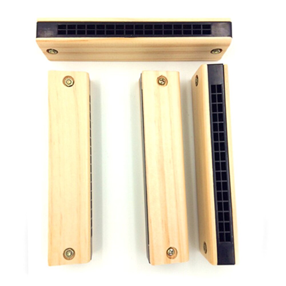 Home Educational Kids Practice Musicial For Beginners Portable Wooden Harmonica