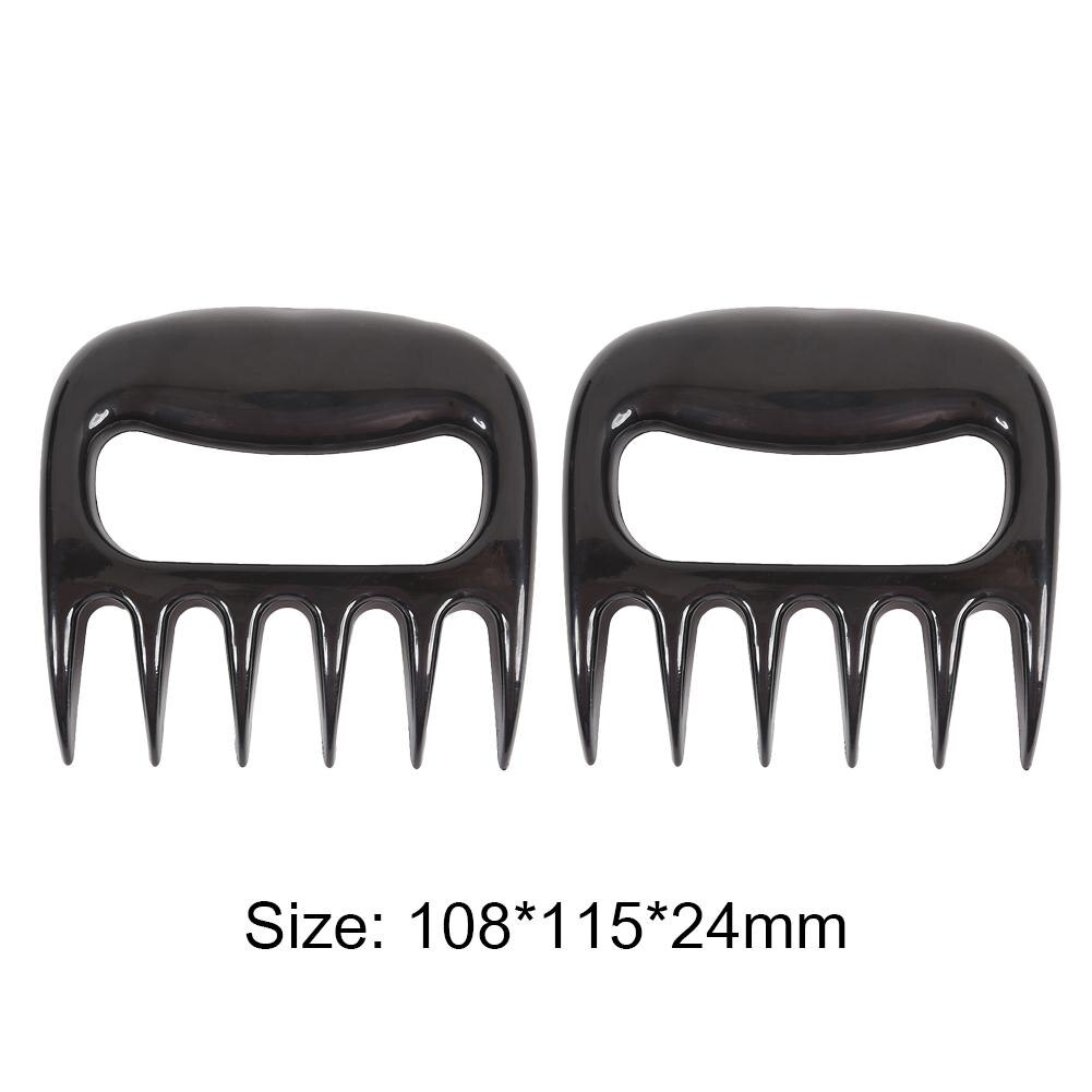 2 st/set björnklor gaffel delikat konsistens utomhus picknick manuell pull kött strimla björn klor bbq gaffel fläsk klämma