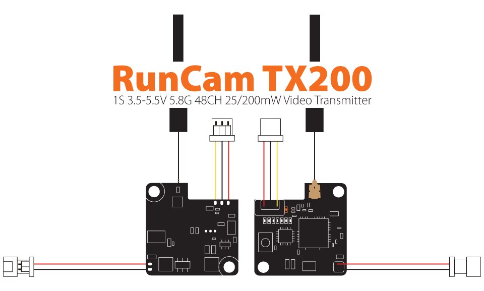 RunCam TX200 3.5-5.5 V 5.8G 48CH Video Zender
