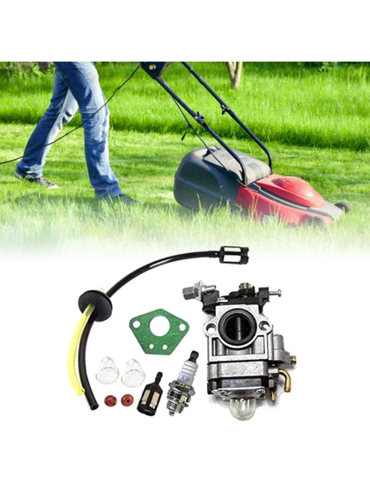 Carburador kit para 52cc 49cc 43cc cortador de escova com vedação mangueira vela ignição gasolina