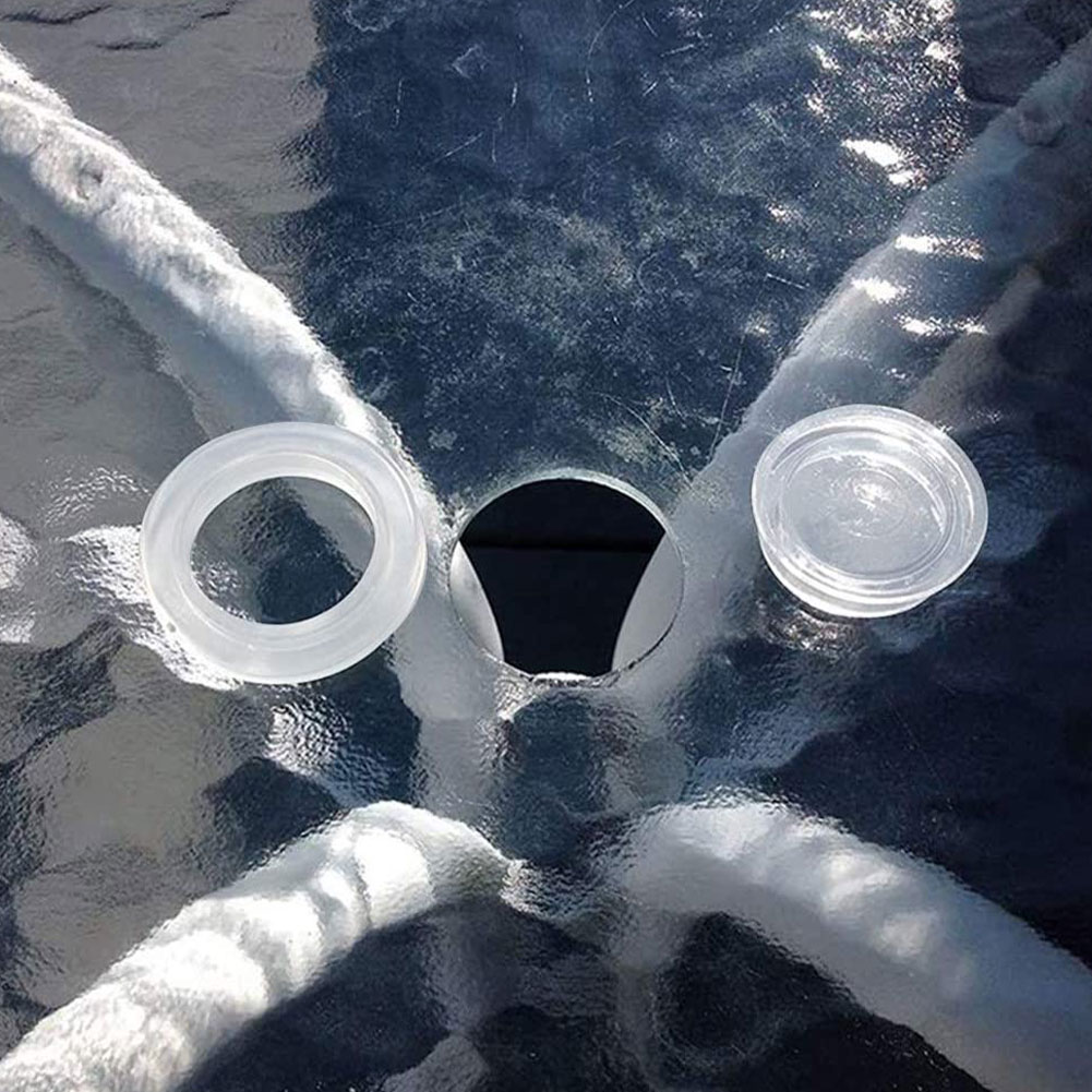 Umbrella Hole Ring Plug Set Patio Table Umbrella Silicone Ring Cap Cover for Garden Shop Clear Silicone Umbrella Hole Ring Plug