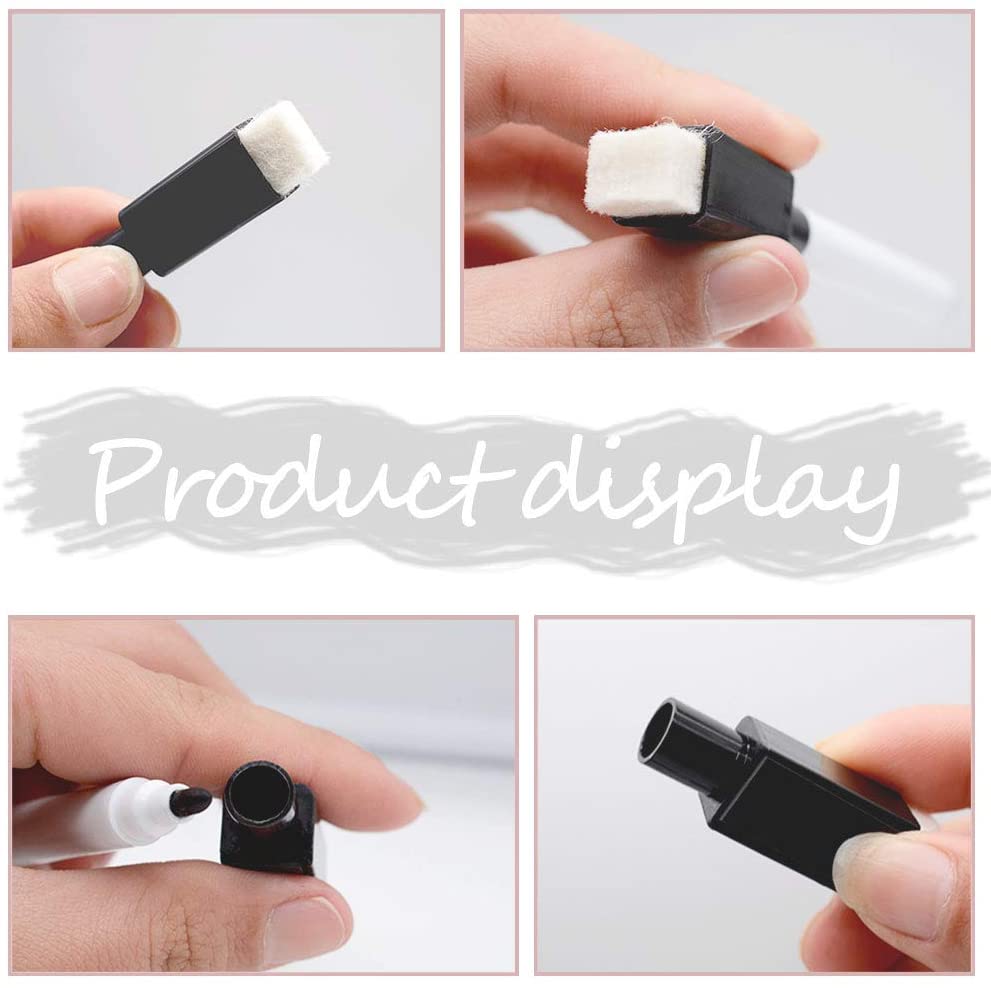 Rewritable Magnetic Dry Wipe White Board Markers Pens with Eraser Cap 4.4 in Mini Markers with Fine Tip for Classroom Office etc