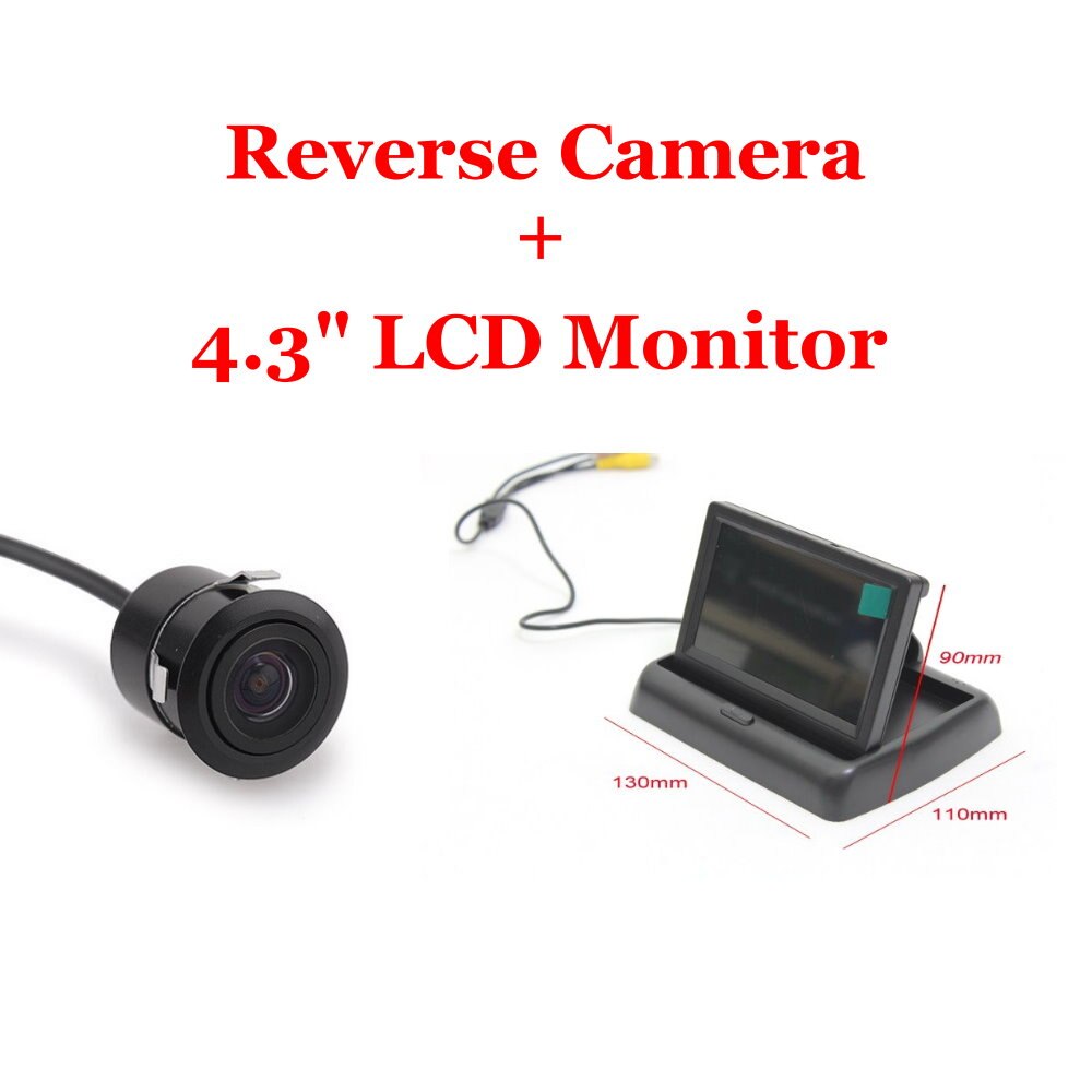 Auto Camera Voor Volvo S60 S60L 2001 Auto Back Up Reverse Camera 4.3 "Kleuren Lcd Monitor Achteruitkijkspiegel parking System: Camera and monitor