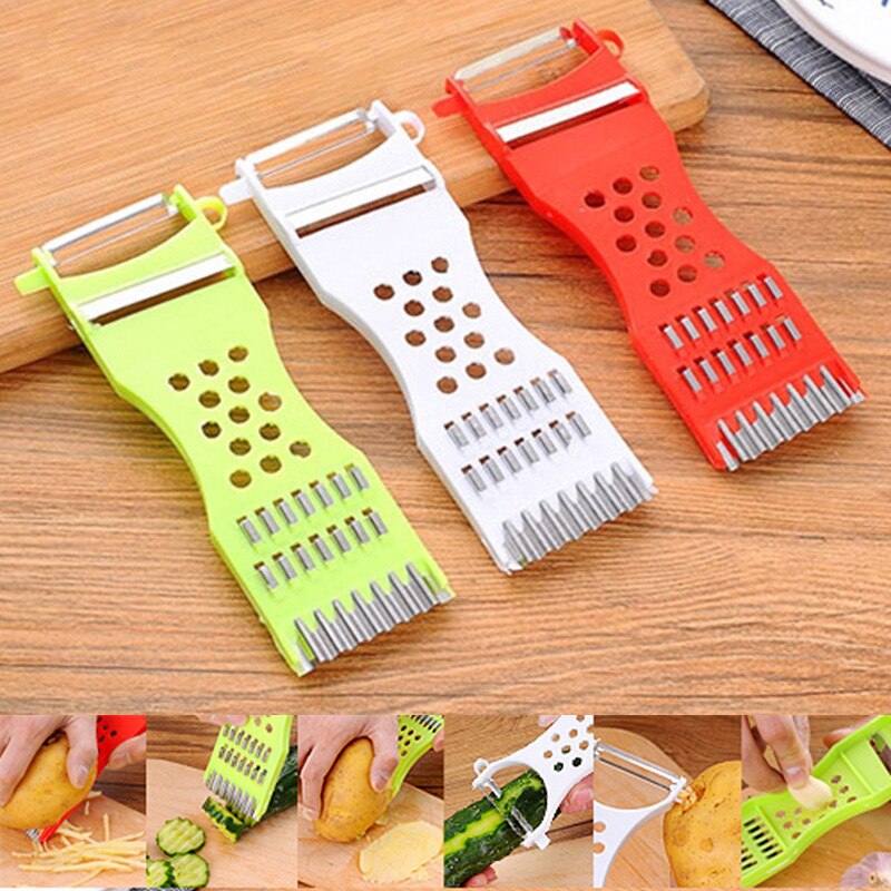 Rallador de zanahoria, cortador de verduras, accesorios de cocina, herramientas de cocina para el hogar, cepillo de alambre de fruta, peladores de patatas