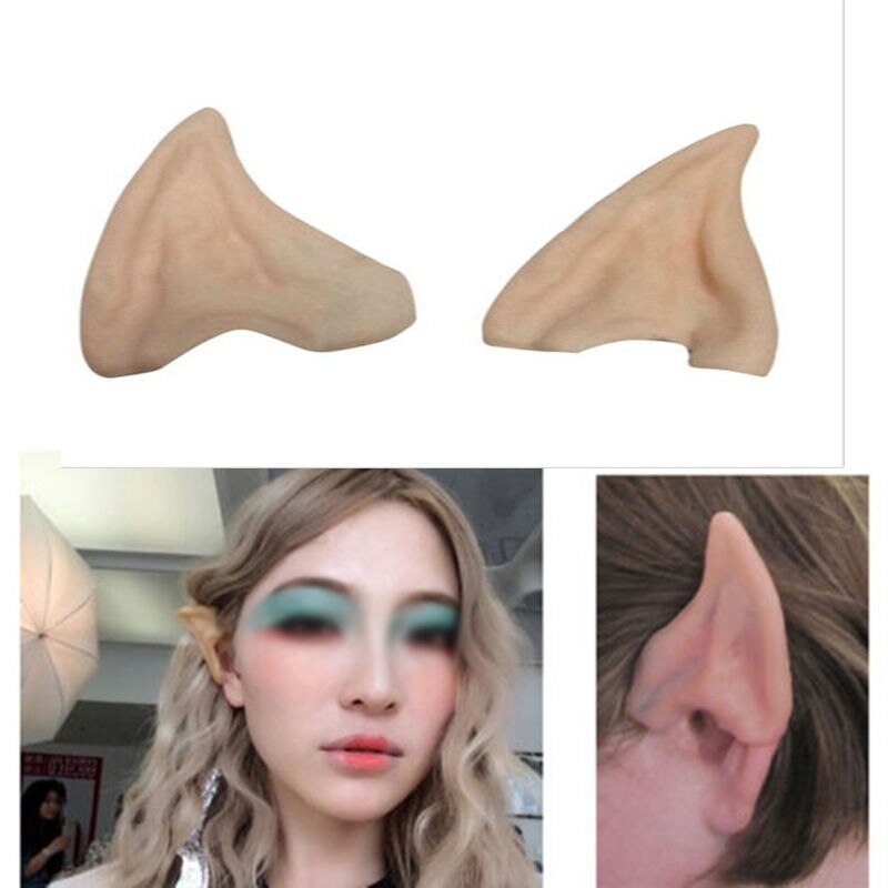 Latex Fairy Pixie Elf Oren Cosplay Accessoires LARP Halloween Party Latex Zachte Wees Prothetische Tips Oor