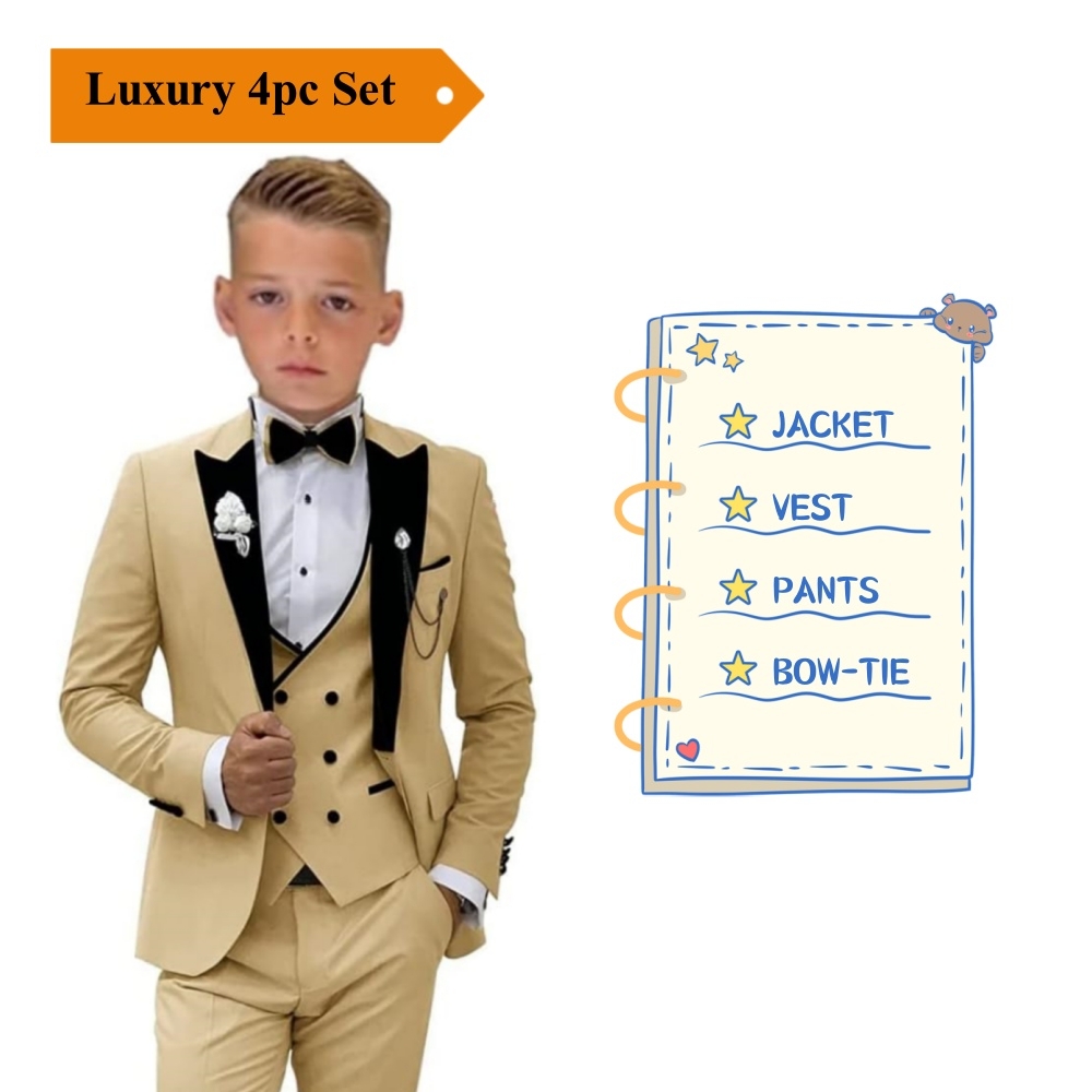 Ensemble de smoking bordeaux pour garçon, tenue pour mariage, blazer et pantalon en glaçage, tenue pour shooting photo pour enfants, ensemble de 3 pièces