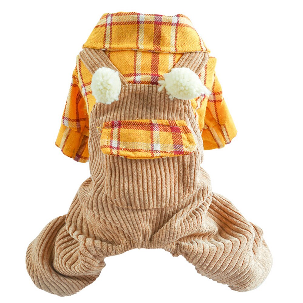 Ruudullinen haalari koiralle talvihaalarit vaatteet pienelle koirakissalle chihuahua pomeranian lemmikki takki puku koirille york teddy bichon: Hei / M
