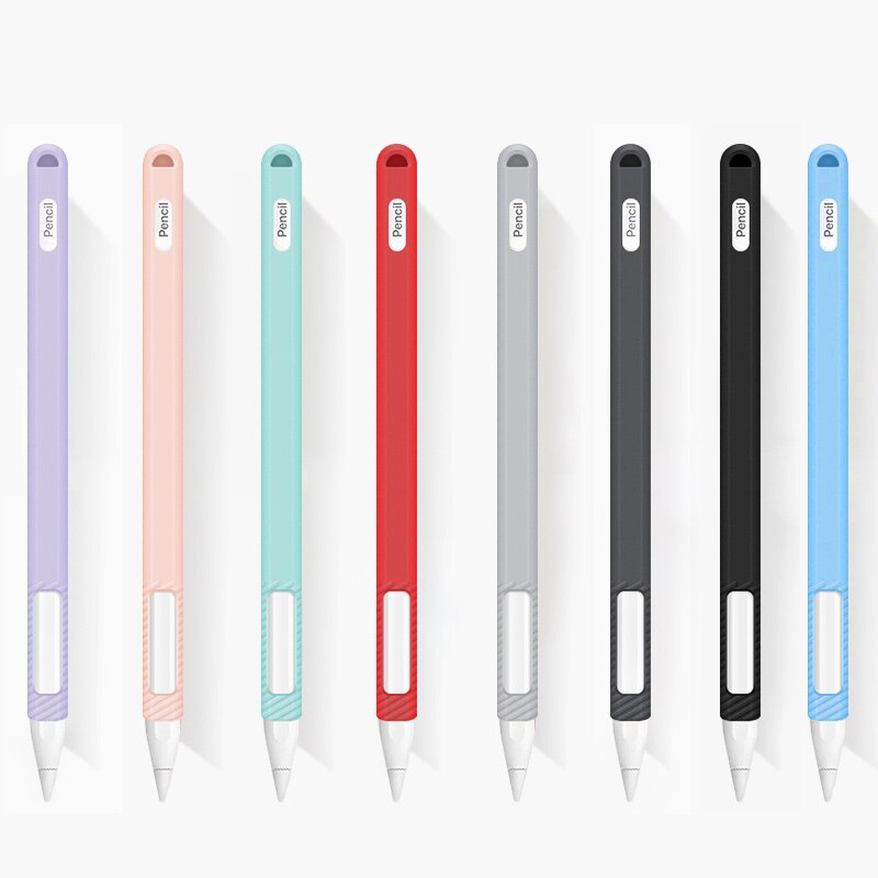 Voor Apple Potlood 2 Case Kleurrijke Zachte Siliconen Etui voor voor iPad Pro Tablet Touch Pen Stylus Beschermhoes cover