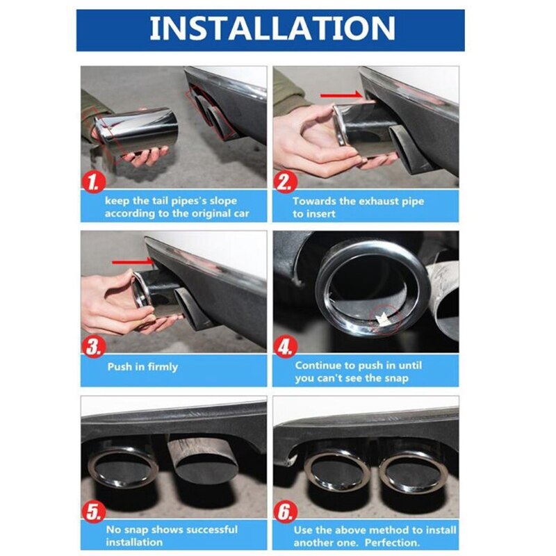 Auto Achter Uitlaat Rvs Uitlaat Tail Pipe voor Jetta MK6 1.4T