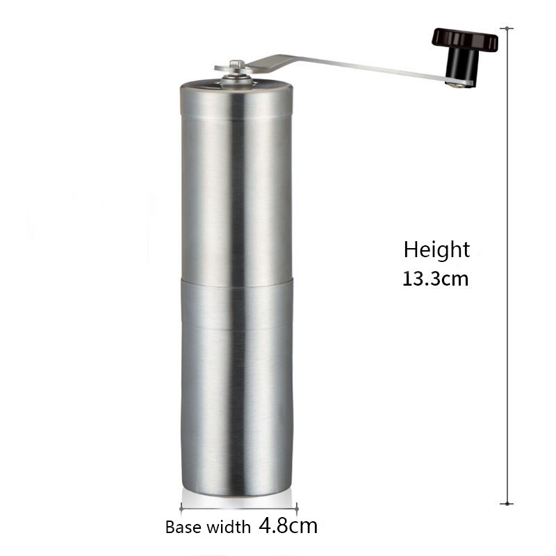 1pcsManual ceramic coffee grinder stainless steel adjustable coffee grinder with Rubber Ring Portable Coffee Grinder