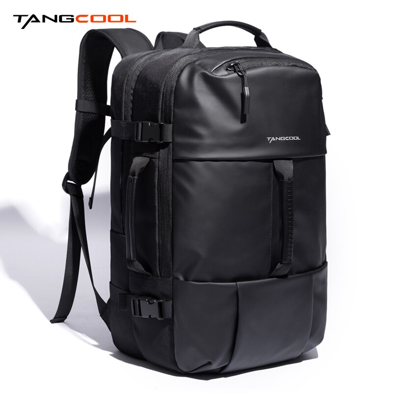 Tangcool Mode Mannen Rugzak Grote Capaciteit Mannelijke Mochila Waterdichte Tas USB Opladen 17.3 inch Laptop Rugzak