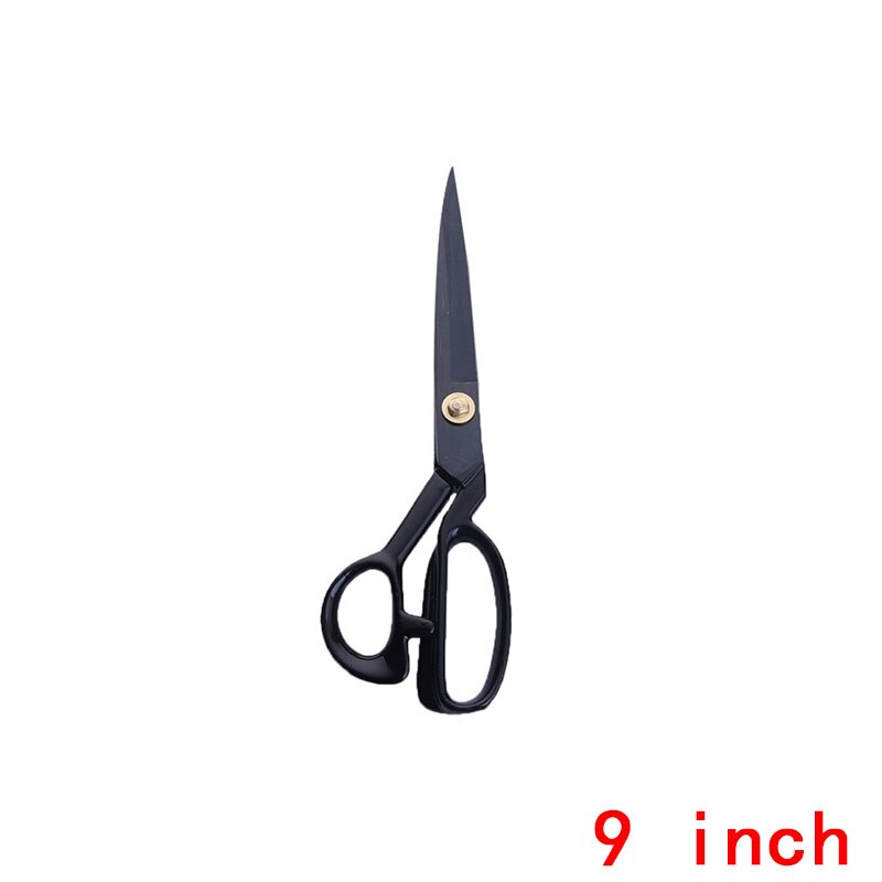 Tijeras de costura negras de acero inoxidable de , 5 tamaños, herramienta de corte de tela de cuero afilada, tijeras de costura y bordado H: TI-JD033B
