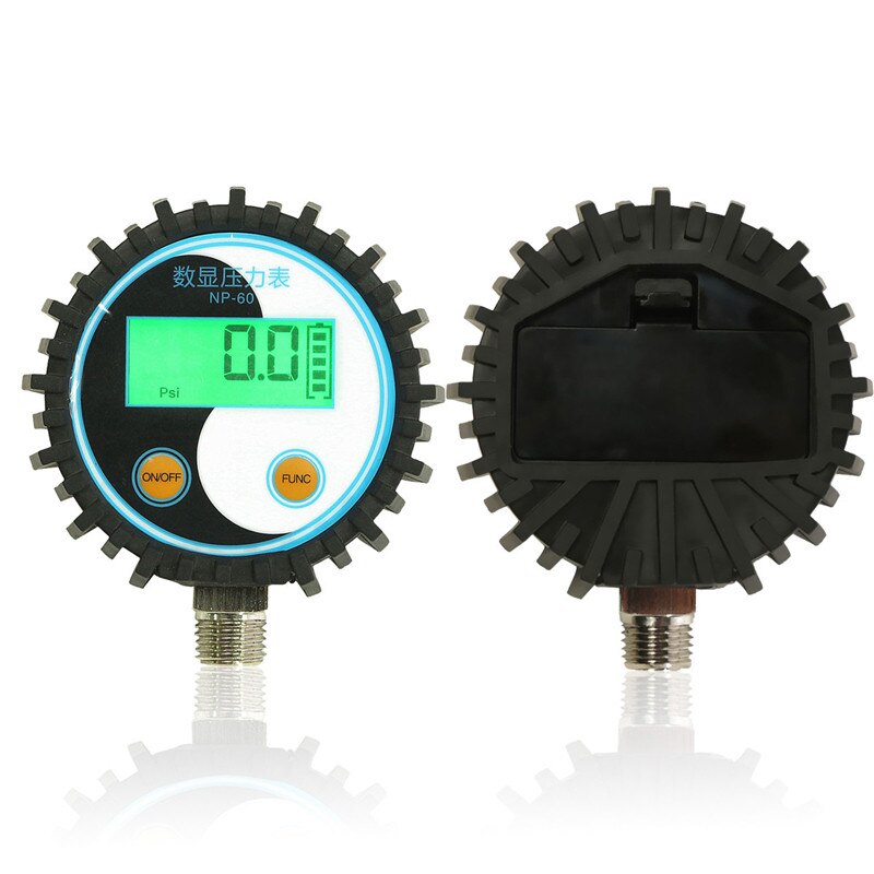 0-10 Bar G1/4 Battery Power Digital Gas Pressure Gauge Tester Detector 0~145psi D25