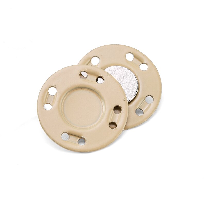5 par szycia metalowe guziki magnes kamień kolorowe automatyczne zatrzaski magnetyczne niewidoczne walizka torba płaszcz klamra DIY rękodzieło: 21mm 5 pairs / nie.11-beige