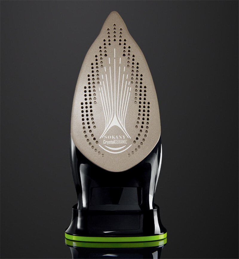 Steam Iron 5 Speed Adjust Cordless Charging Portable Clothes Ironing Steamer Portable Ceramic Soleplate 2400W/360ml