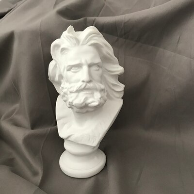 Greece David Venus Apollo Art Sculpture Vase Flower Pot Human Head Home Decor Imitation Plaster Resin Flower Arrangement R4502: YELLOW
