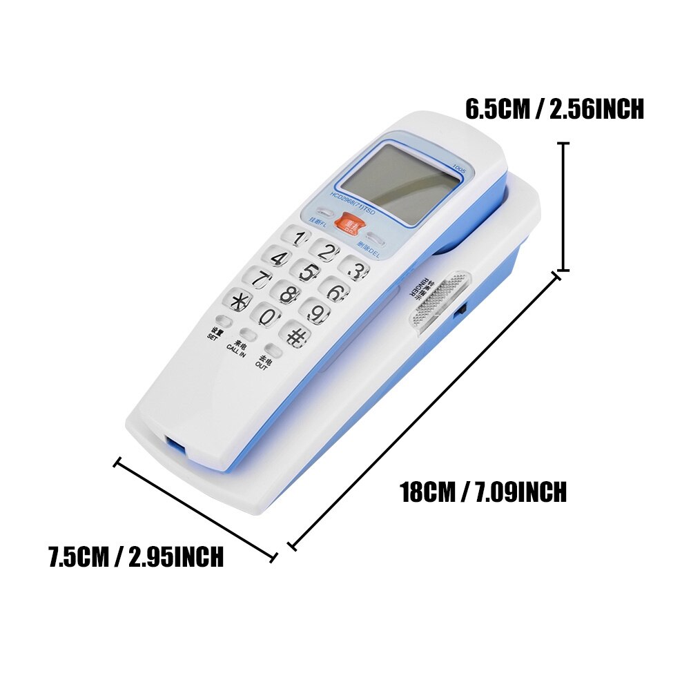 FSK/DTMF Anrufer Ich würde Telefon kabelgebunden Telefon Schreibtisch Setzen Festnetz Verlängerung Telefon Weiß