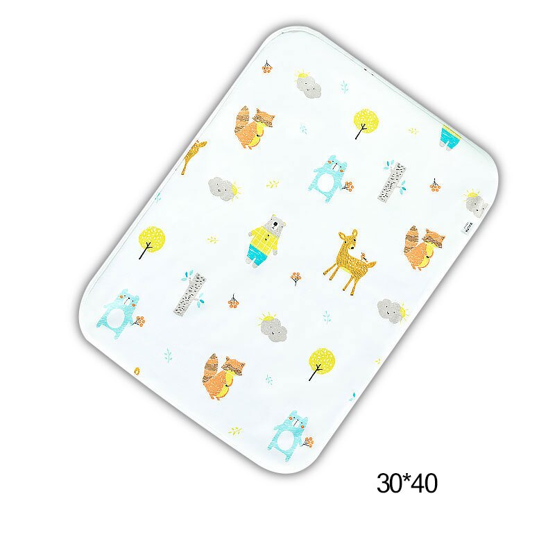 Baby Diaper Changing Mat Infants Portable Foldable Washable Waterproof Mattress Travel Floor Mats Cushion Reusable Pad Baby Care: 30x40cm 2