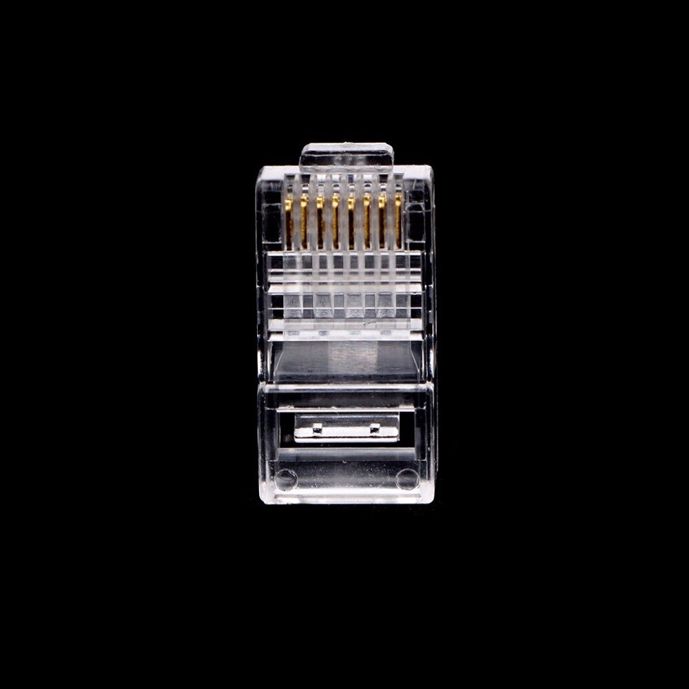 100Pcs/set RJ45 8-Pin Connector CAT6 Network Cable Plug Modular Ethernet Crystal Plugs Jack C26