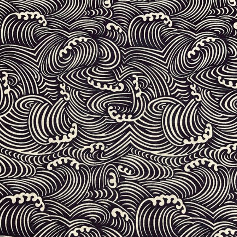 3 designs 6 stk 22 x 24cm japansk kimono mønster bundt af bomuld hørstof til gør-det-selv syning dekoration