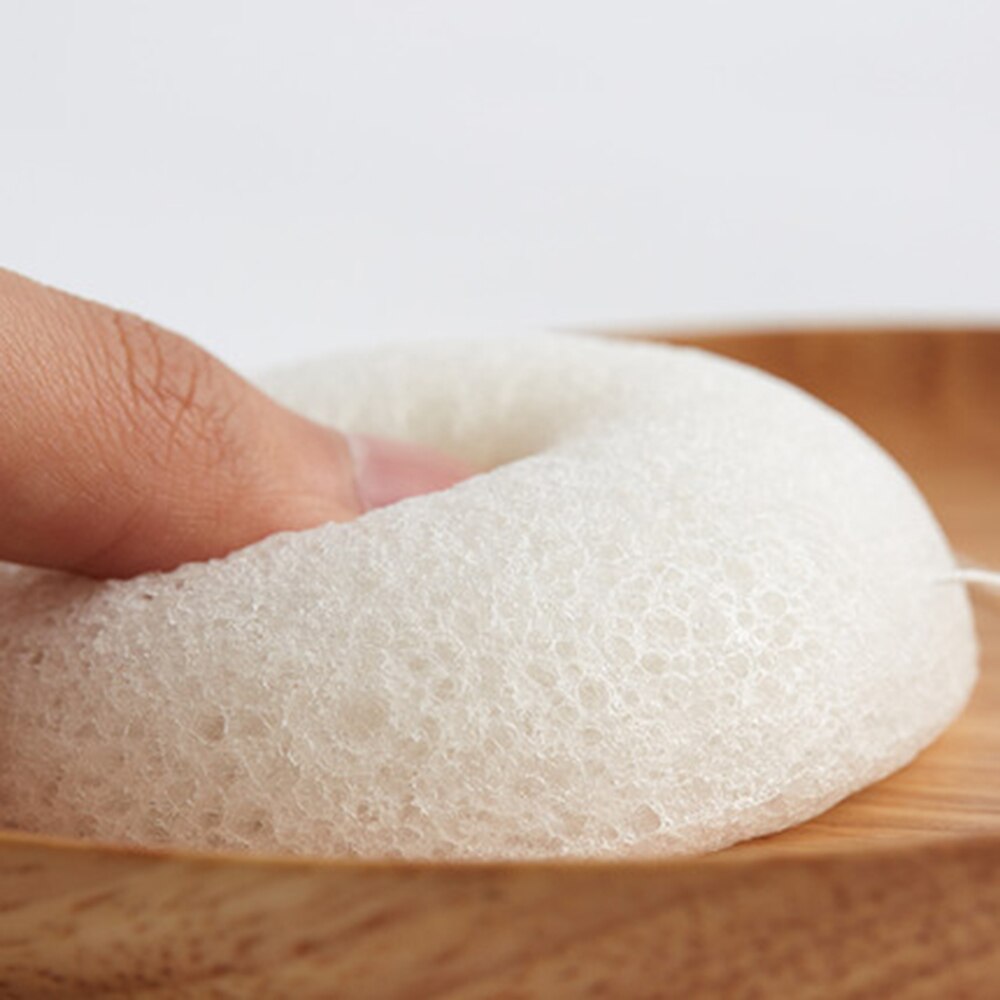 Konjac-esponja de limpieza Facial Konnyaku, 6 colores naturales, exfoliante, limpiador Facial