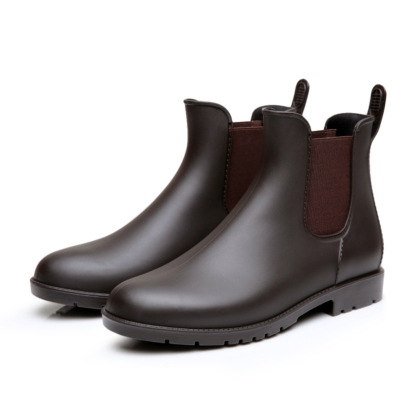 Hommes bottes de pluie homme Chelsea bottes hommes bottines bottes décontractées pour homme en caoutchouc chaussures de pluie imperméable Best-seller Style taille 38-43