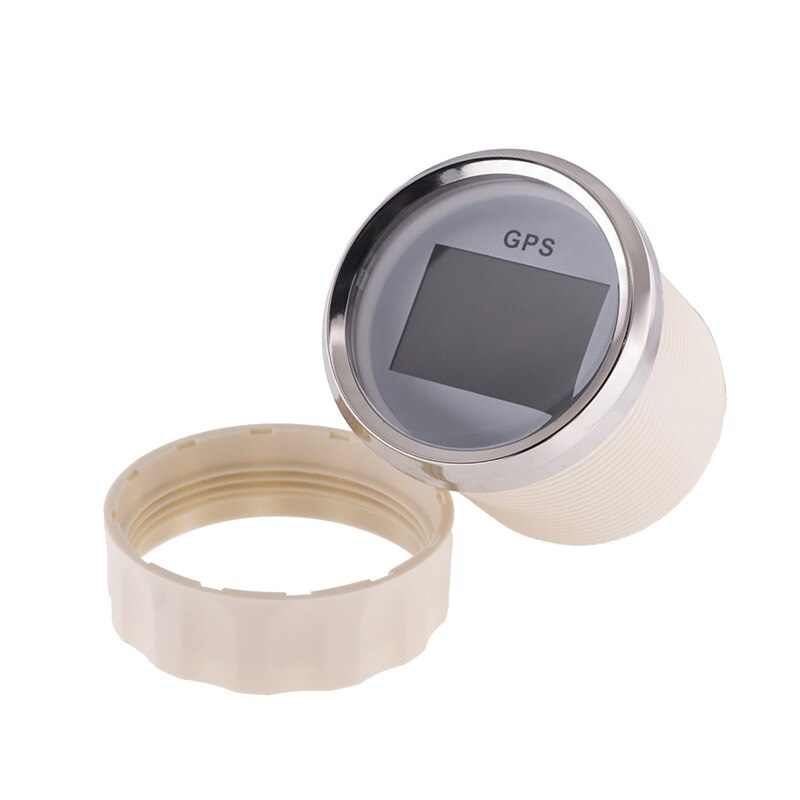 52Mm Digitale Gps Snelheidsmeter Lcd Gauge Kilometerstand Verstelbare Kilometerstand Trip Teller Voor Auto Motorfiets Boot 12V 24V