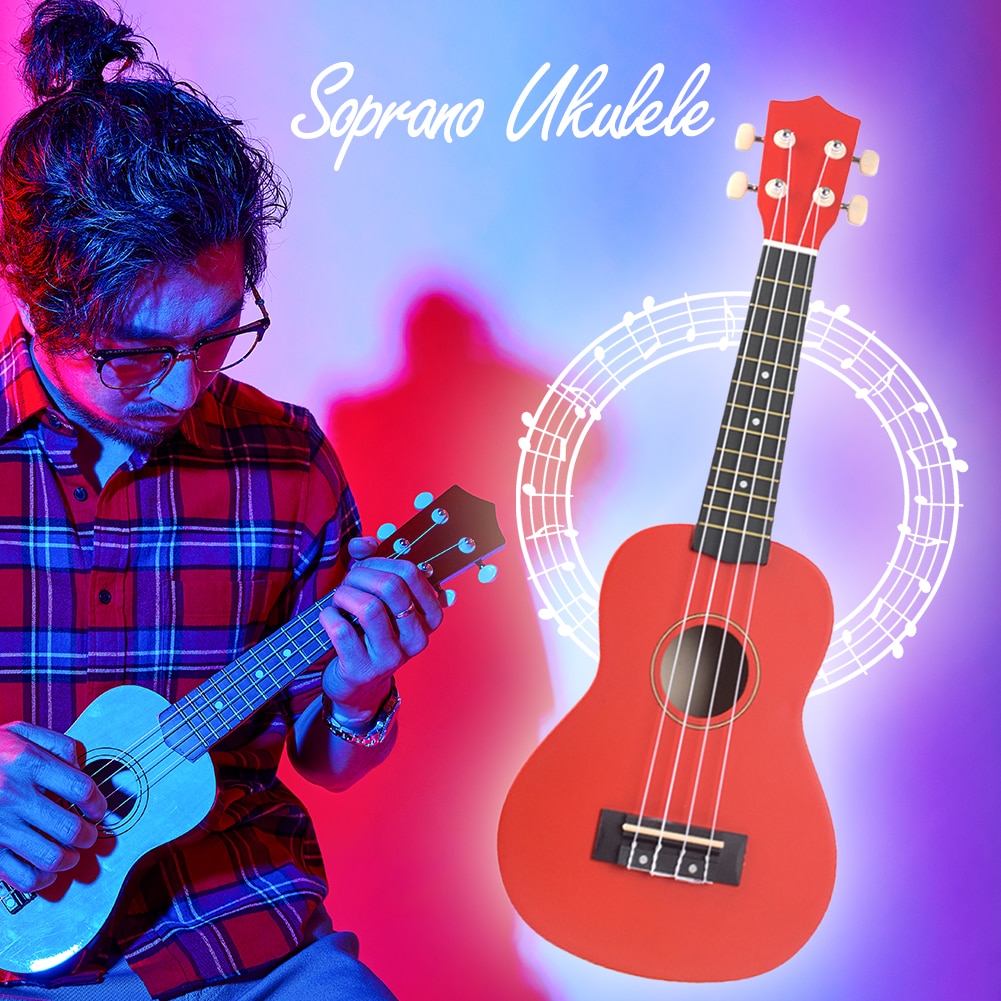 21 Inch 12 Frets Ukulele Sopraan Muziekinstrument 4 Snaren Hawaii Gitaar