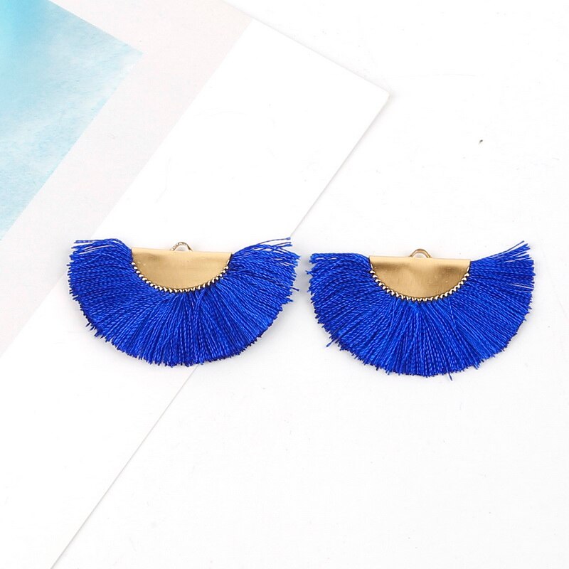 45x2 5mm/fan quaste/gold quasten/schmuck zubehör/schmuck, der/schmuck erkenntnisse/seide quasten/2 teile/beutel: royal blue