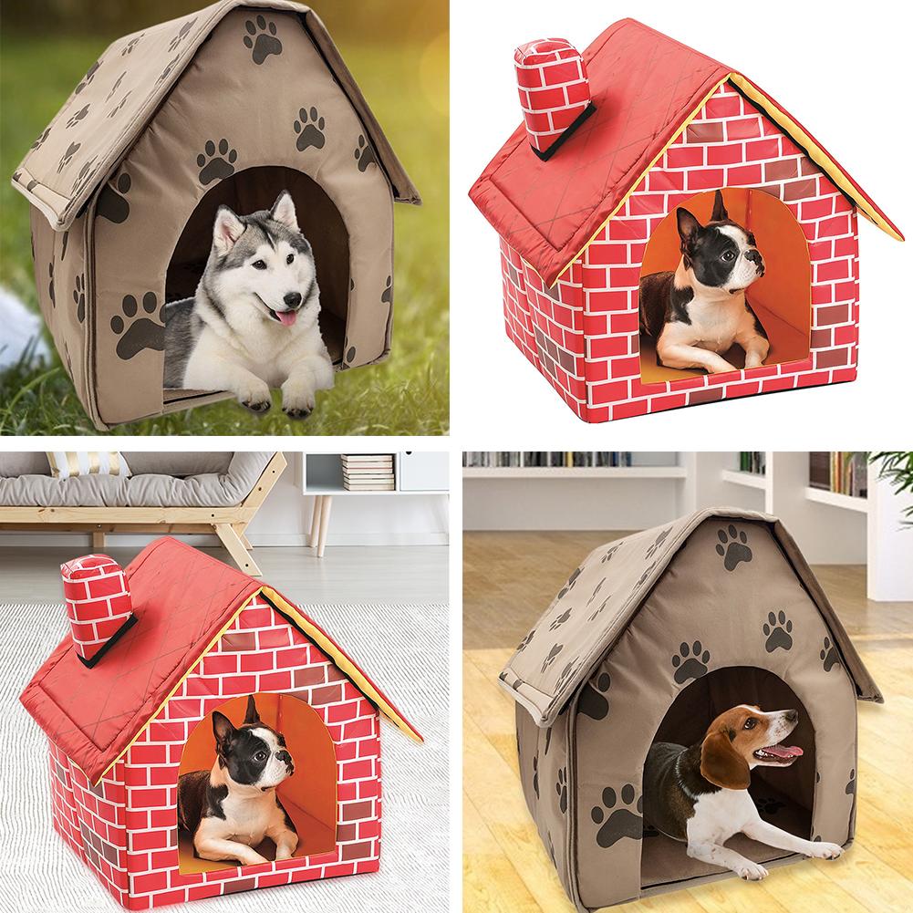 Dog House Skillful Manufacture Portable Dog House Foldable Small Footprint Pet Bed Tent Cat Puppy Kennel Nest