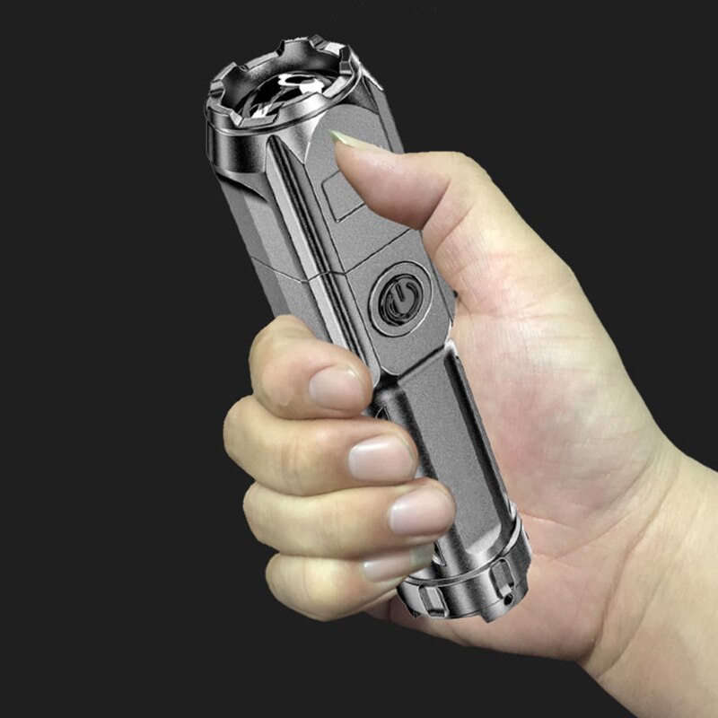 Led Flashlight Ultra Bright Torch Camping Light 4 Switch Mode Waterproof Zoomable Camping Bicycle Fishing Hiking Climbing Light