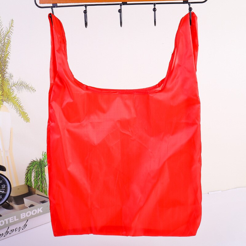 Shopping Bag riciclabile Ecologico Riutilizzabile Viaggi Tote Sacchetto di Nylon Piegante della Borsa del Sacchetto di Libro Stampato Sacchetto: Rosso