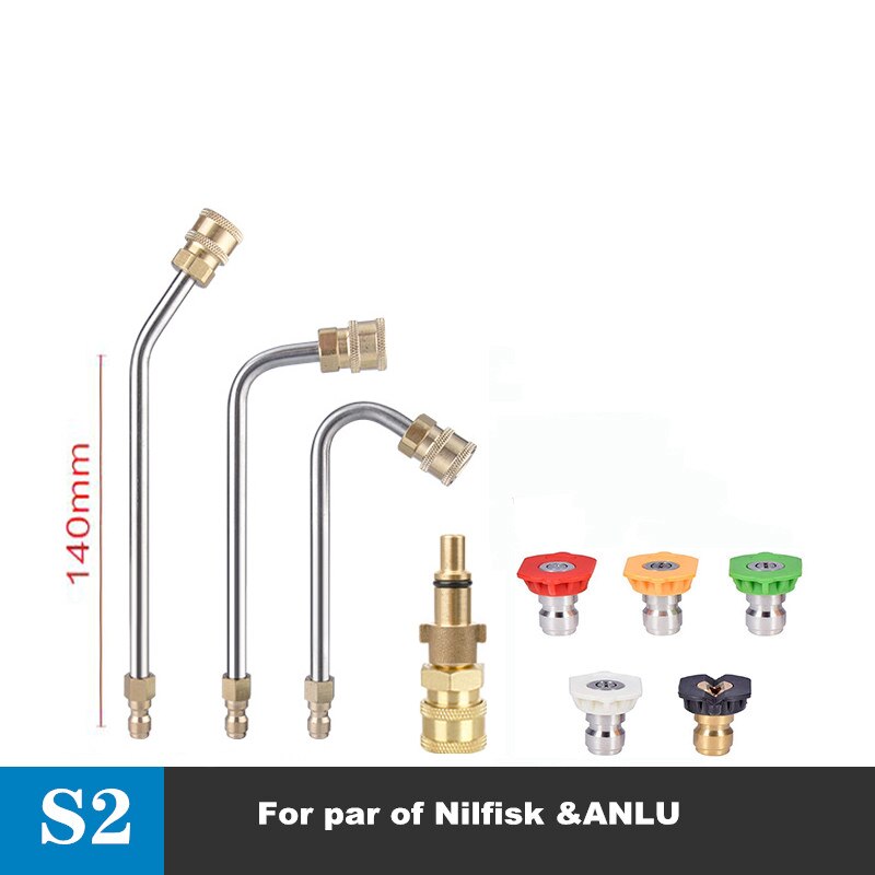 High Pressure Washer Gutter Cleaner Attachment For Lance/Wand 1/4" Quick Connect,for Lavor for Nilfisk for Bosch car accessories: Colorless