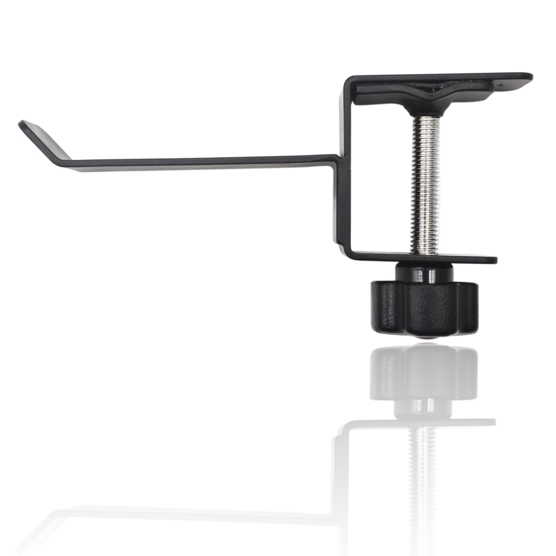 Universal Headphone Hook Holder - Metal Under Desk Mount Clamp - Adjustable Arm Hanger for PC Gaming Headsets