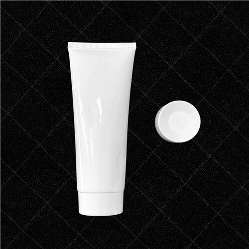Empty 200g White Squeeze Bottle Cosmetic Container 200ml Face Lotion Hand Cream Packaging Plastic Refillable Tube: 3