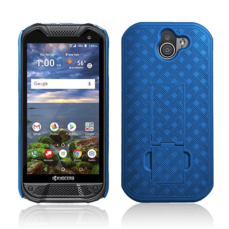 fallen Für Kyocera Duraforce Profi 2 E6900 E6910 schwer Pflicht Robustes Gehäbenutzen Mit Gürtel Clip Halfter schwer Startseite Für Kyocera duraforce Profi2: Blau
