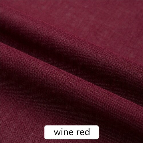 50 Cm Katoenen Voering Fabirc Shirt Jasje Jurk Interlining Stof Diy Ambachten Naaien Accessoires Patchwork Interfacing Stof: wine red