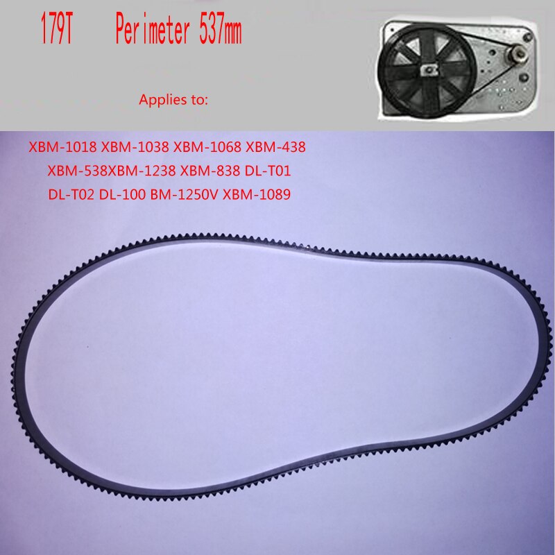 Correas para máquina de pan, partes para máquina de pan, 179T perimetral, 537mm, cintas transportadoras, accesorios de cocina, piezas