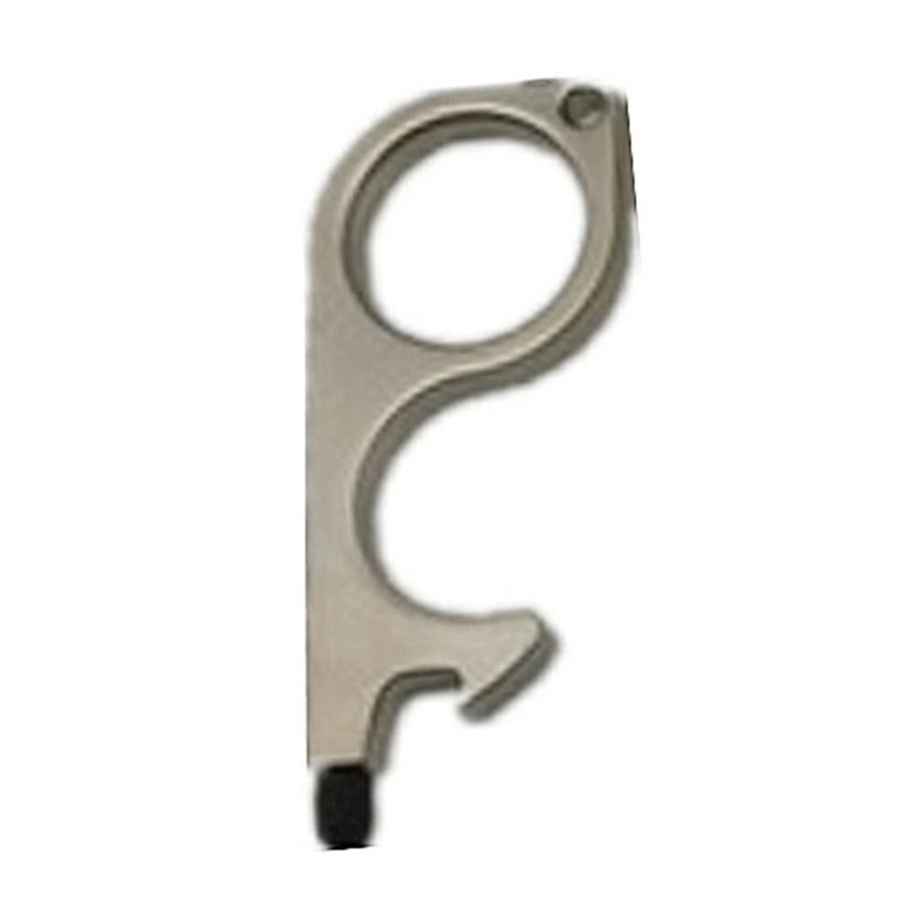 Key Door Opener Elevator Press Handle Key Safe Keychain Zero-touch Key Press Key Ring For Elevator Artifact