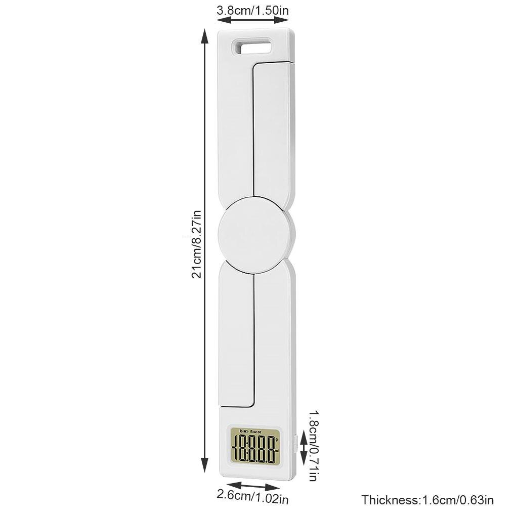Kitchen Folding Scale Accurate Digital Food Measuring Weight Tool with LCD Display Portable Gadget
