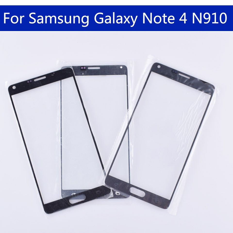 N910 For Samsung Galaxy Note 4 Note4 N910 N910A N910F N910H N9108V N910T N910W8 LCD Front Outer Glass Touch Screen Lens