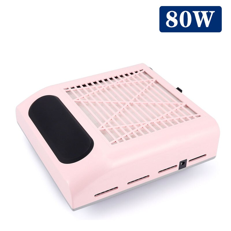 80W Nagel Staub Absaugung Collector Leistungsstarke Staubsauger Professionelle Maniküre Maschine Nail art Salon Ausrüstung Nagel Vakuum Reinigen: Pink vacuum cleaner